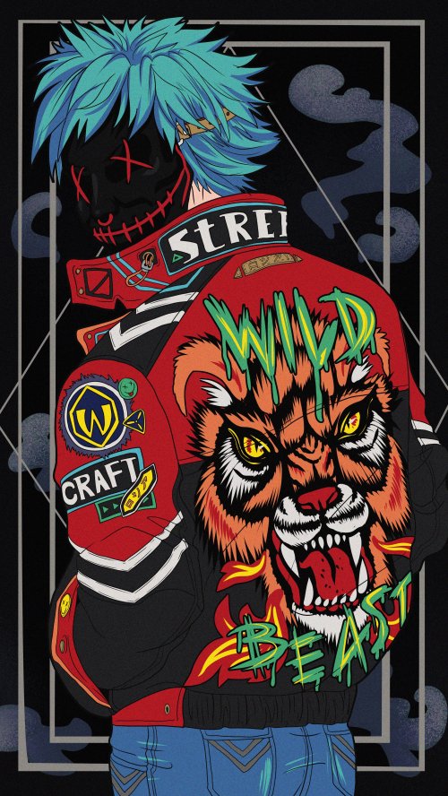 Neon Streetwear Tiger Jacket - streetwear Wallpaper