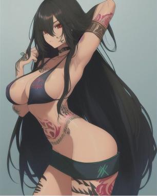 Tattooed Anime Girl - Related OpersCraft wallpaper