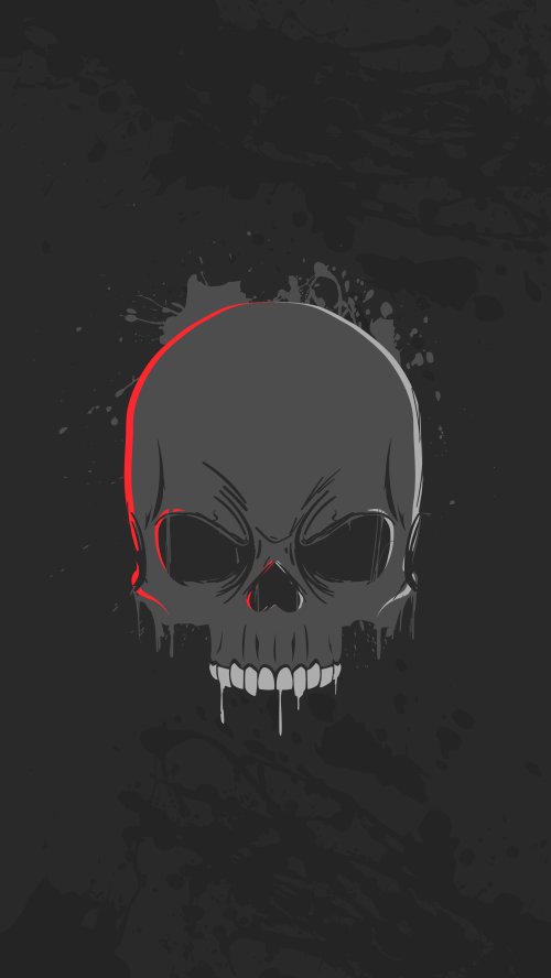 Dark Drip Skull Art - skull Wallpaper