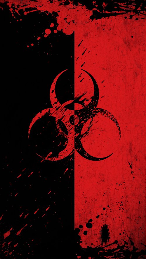 Red Black Biohazard Symbol - Related OpersCraft wallpaper