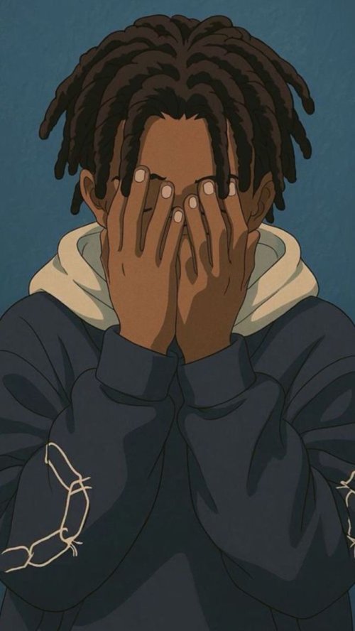 Sad Anime Boy Illustration - ghetto Wallpaper