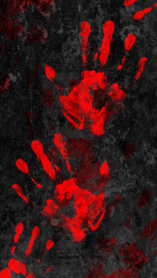 Red Handprints Dark Wallpaper - Related StockWalls wallpaper