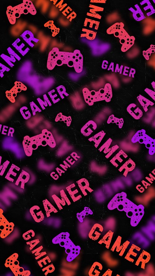 Neon Gamer Pattern Wallpaper - gaming Wallpaper