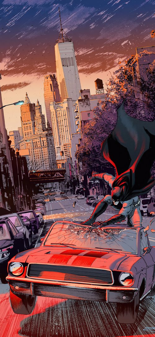 Batman Defending Gotham City - batman Wallpaper