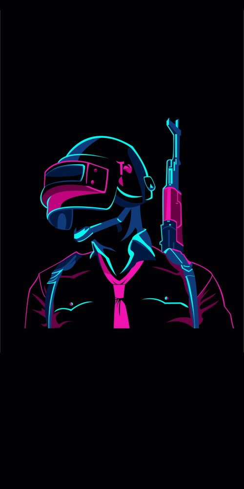 Neon PUBG Soldier Art - Related OpersCraft wallpaper