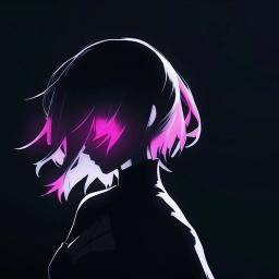 Neon Anime Girl Silhouette - Related StockWalls wallpaper