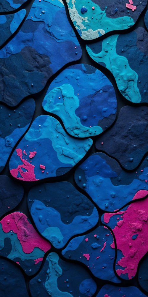Abstract Blue Pink Layers - Related OpersCraft wallpaper