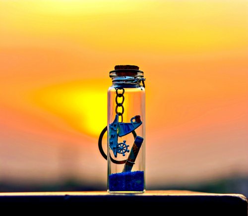 Message in a Bottle - art Wallpaper
