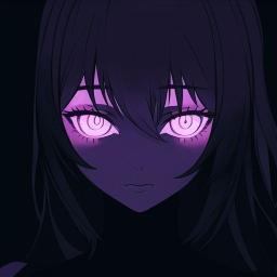 Glowing Purple Anime Girl - Related StockWalls wallpaper