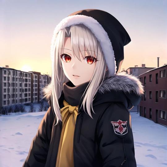 Winter Anime Girl Portrait - Related Desktop & Laptop wallpaper