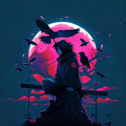 Sasuke Crow Pink Moon - Related OpersCraft wallpaper