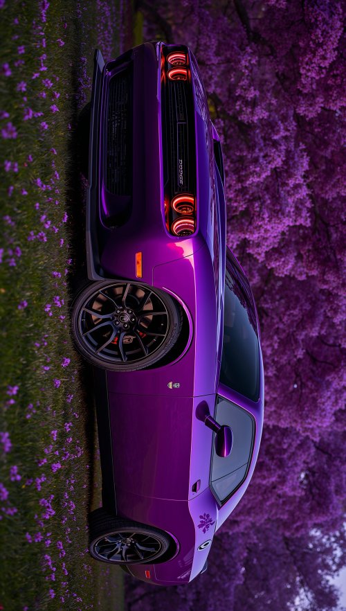 Purple Dodge Challenger Wallpaper - Related Darkify wallpaper