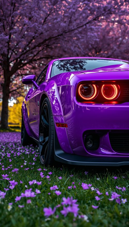 Purple Muscle Car Spring - Related OpersCraft wallpaper