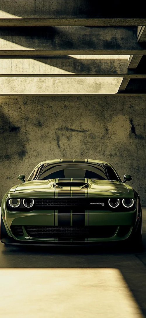 Green Dodge Challenger Muscle - Related OpersCraft wallpaper