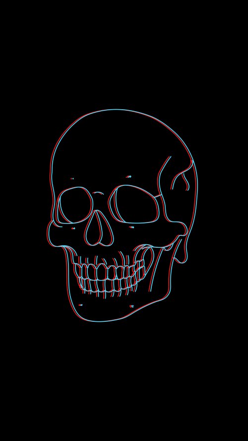 3D Skull Outline - Related OpersCraft wallpaper