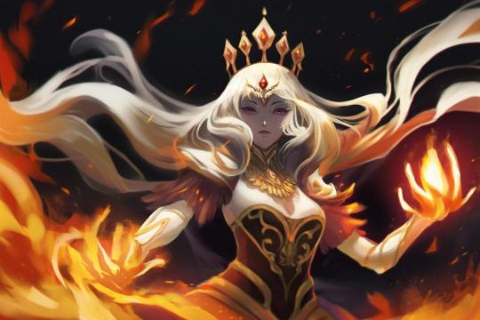 Fire Queen Illustration - Related OpersCraft wallpaper