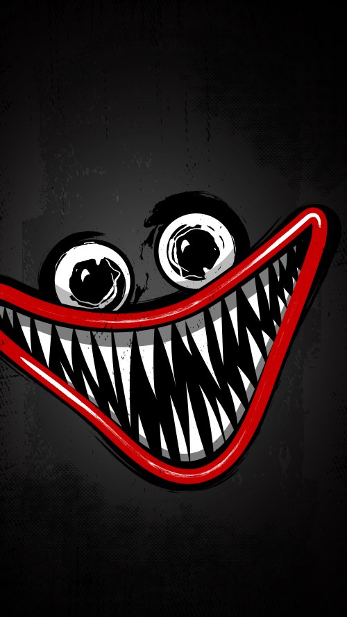 Creepy Monster Grin Wallpaper - horror Wallpaper