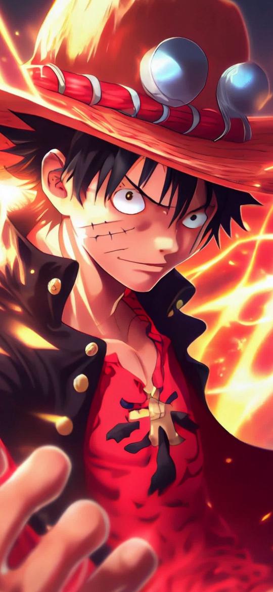 Luffy's Fiery Determination - Related OpersCraft wallpaper