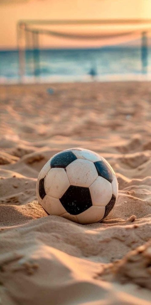 Soccer Ball on Beach - Related OpersCraft wallpaper