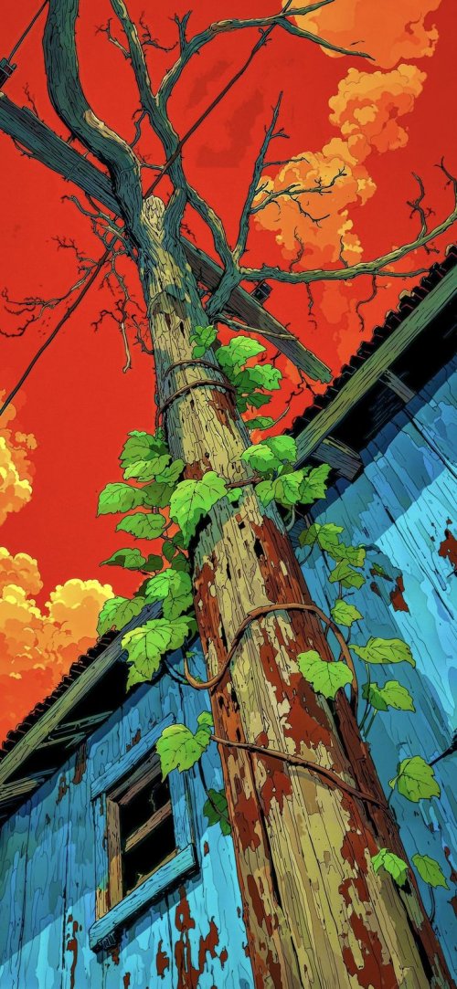 Vibrant Urban Nature Scene - Related Darkify wallpaper