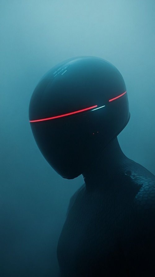 Futuristic Neon Robot Head - Related OpersCraft wallpaper