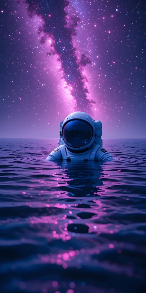 Astronaut in Purple Ocean - astronaut Wallpaper