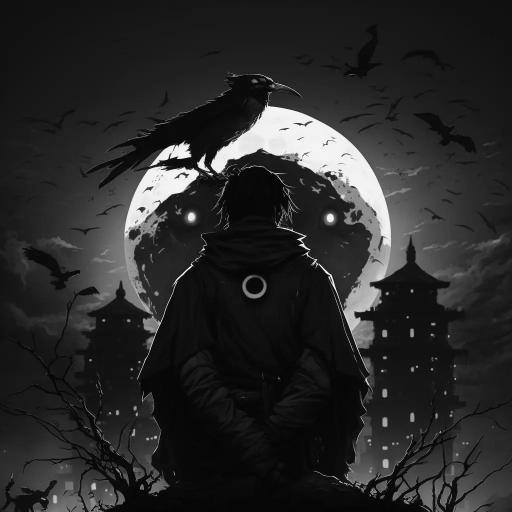 Raven Moon Silhouette - Related OpersCraft wallpaper