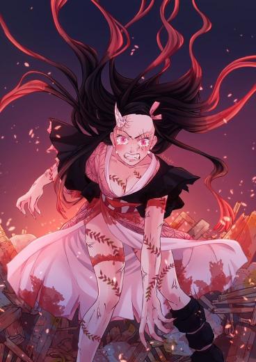 Fierce Nezuko Wallpaper - Related Tablet wallpaper