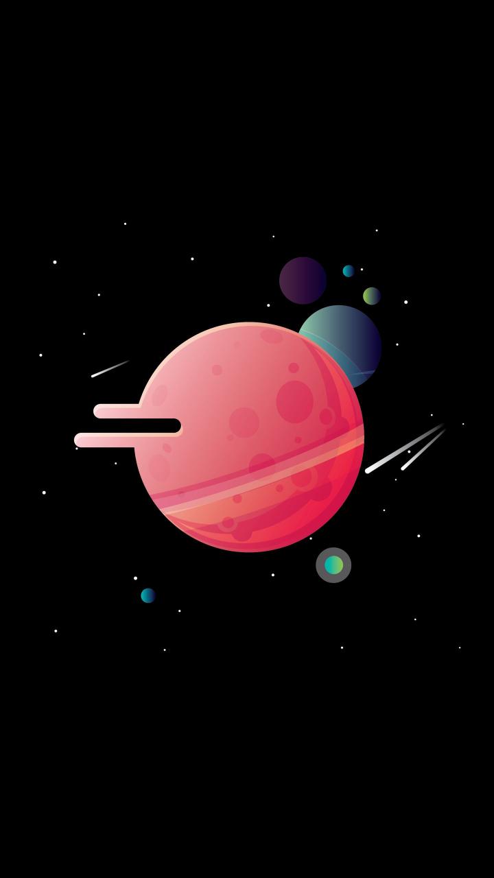 Cosmic Planetscape Wallpaper