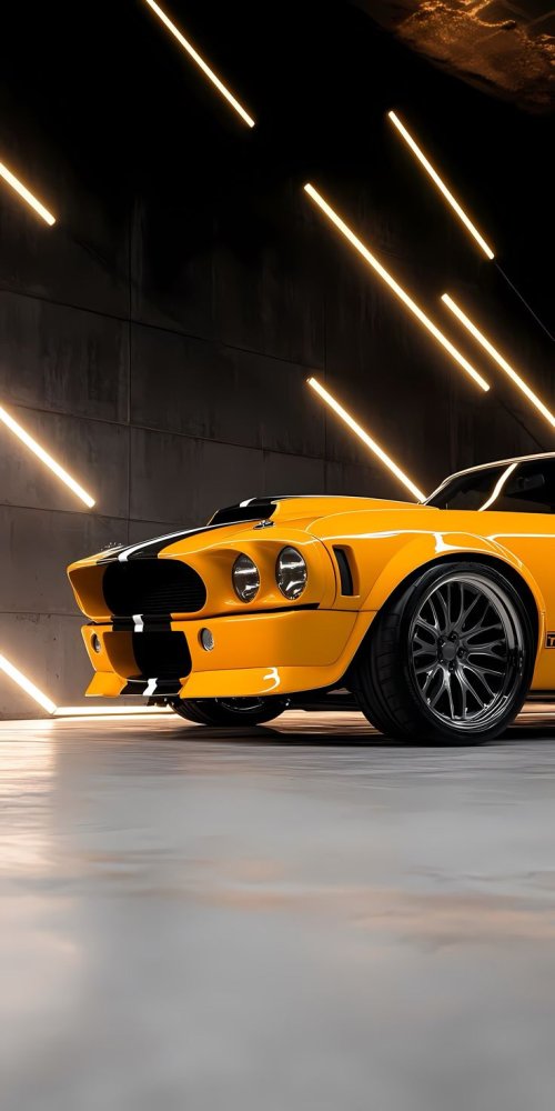 Yellow Muscle Car Neon - Related OpersCraft wallpaper