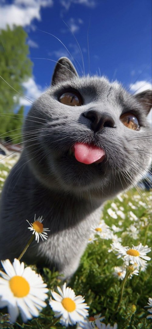 Funny Cat Sticking Tongue - cat Wallpaper