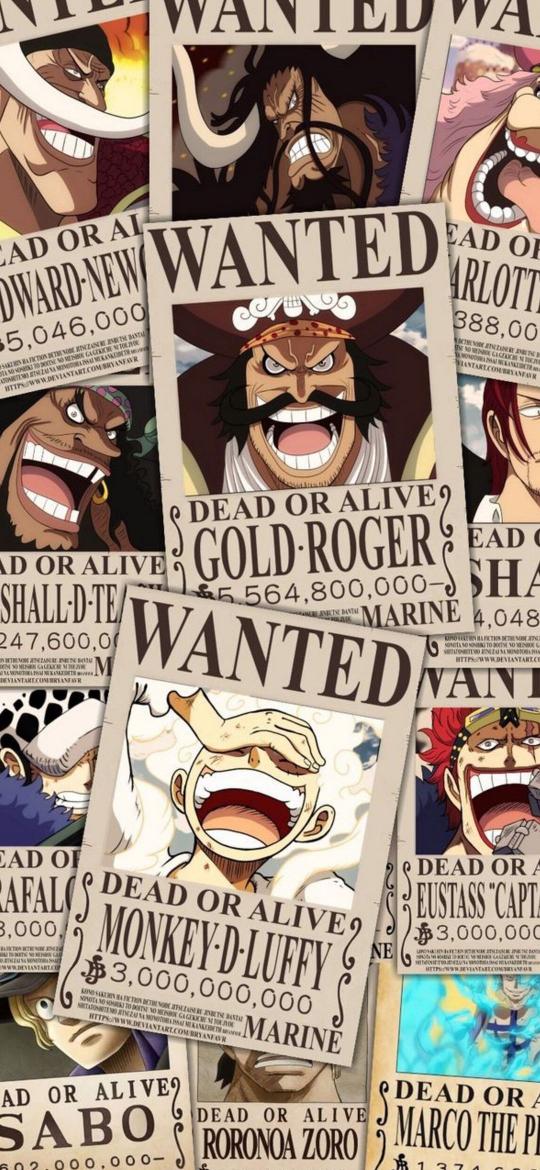 One Piece Wanted Posters - anime Wallpaper