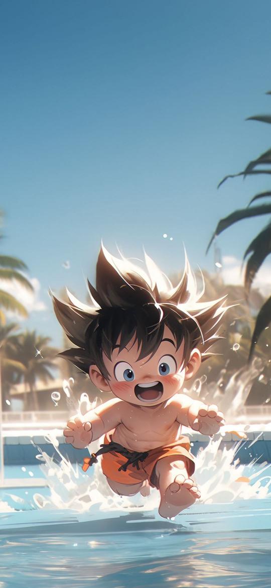 Goku's Pool Day Fun - Related OpersCraft wallpaper