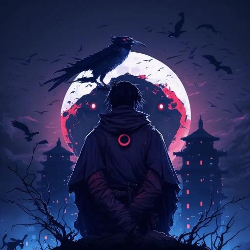 Raven Moon Silhouette - Related OpersCraft wallpaper
