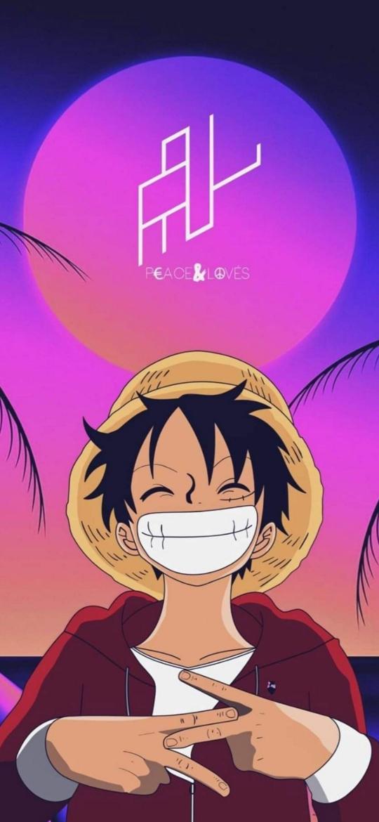 Luffy Peace and Loves - anime Wallpaper
