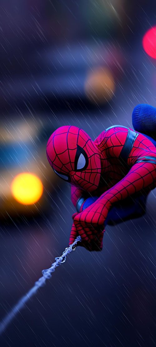 Spider-Man Rainy Night Swing - Related OpersCraft wallpaper