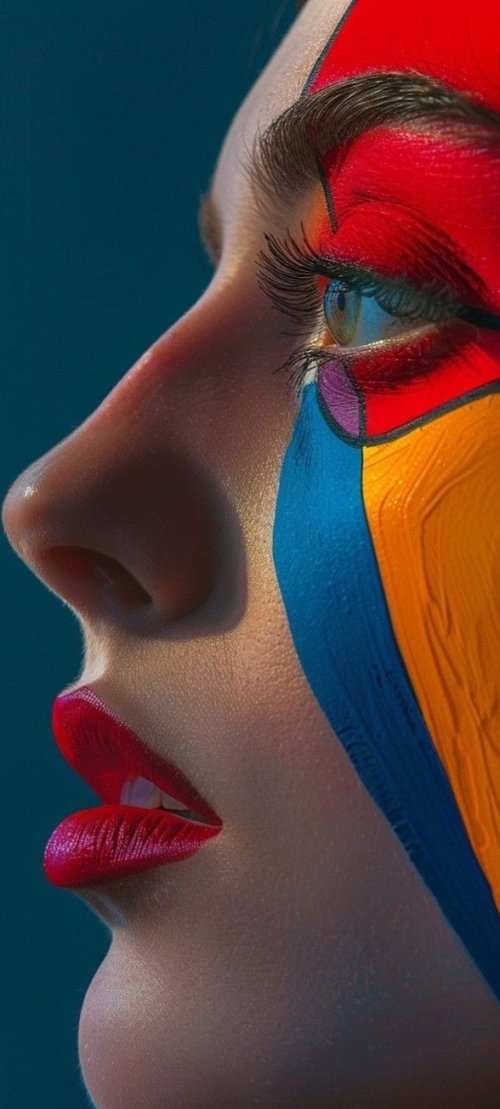 Colorful Abstract Face Paint - Related OpersCraft wallpaper