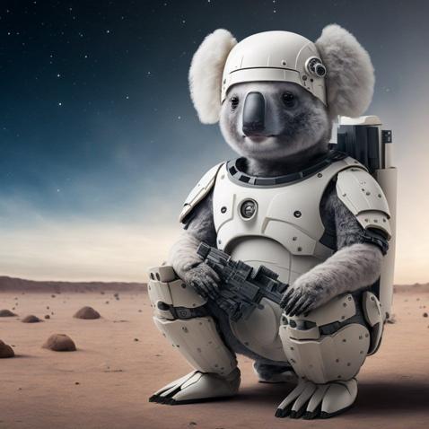Astronaut Koala on Mars - Related OpersCraft wallpaper