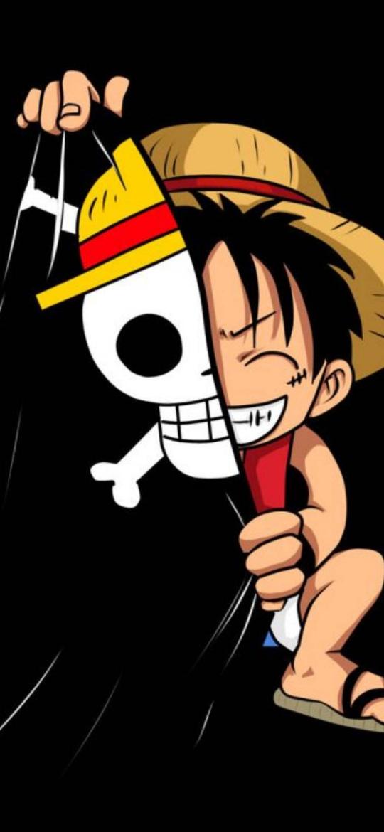 Luffy Jolly Roger Split - Related OpersCraft wallpaper