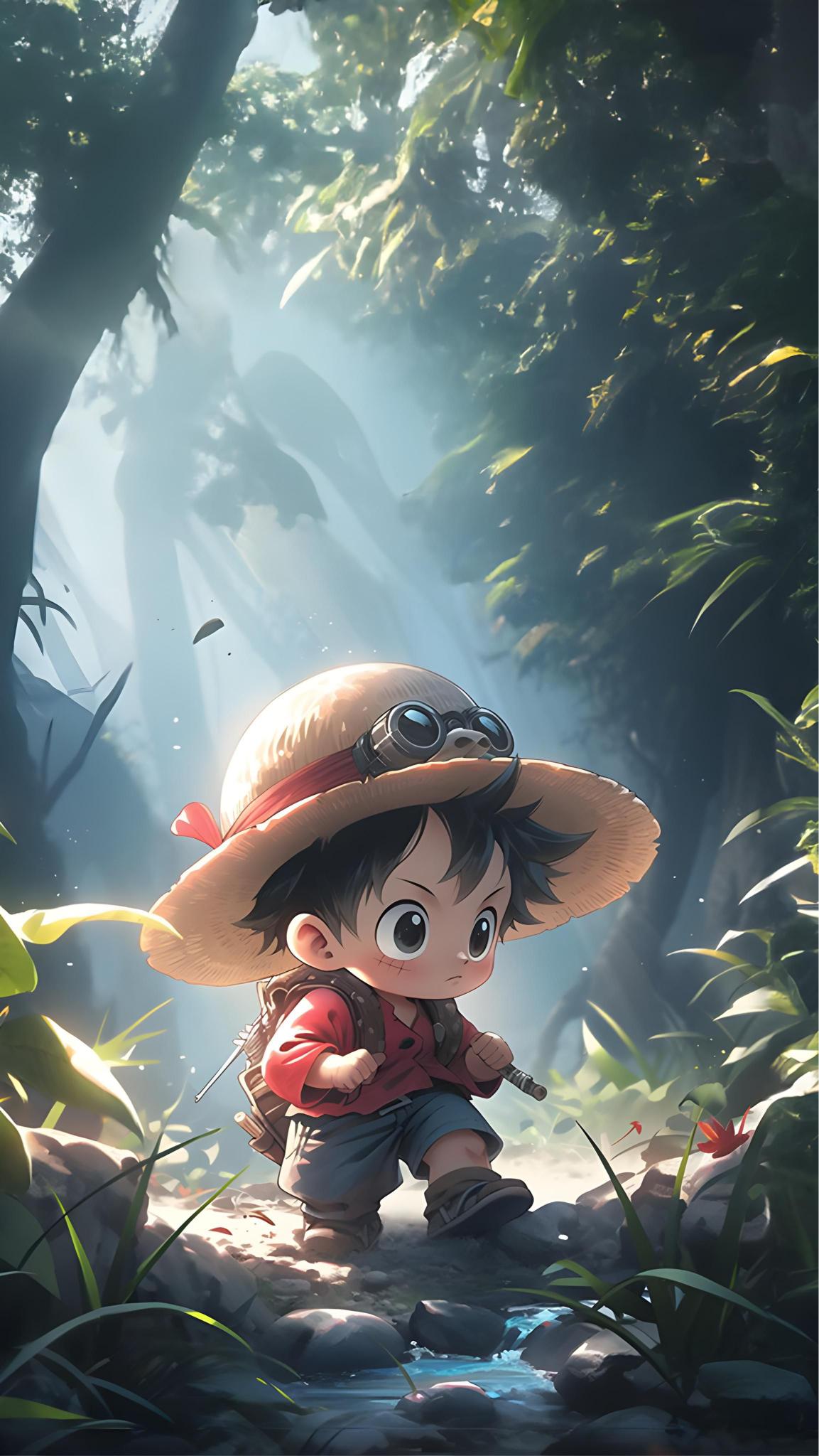 Luffy's Forest Adventure - Related OpersCraft wallpaper