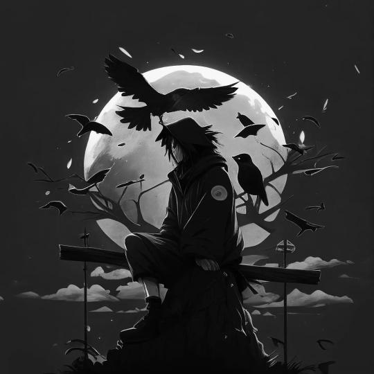 Sasuke's Moonlit Solitude - Related OpersCraft wallpaper