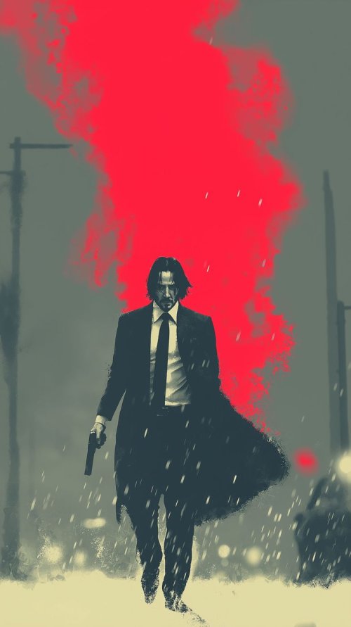 John Wick Red Smoke - movies Wallpaper