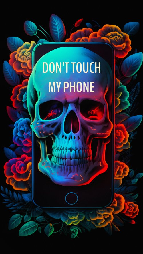 Neon Skull Phone Wallpaper - Related OpersCraft wallpaper