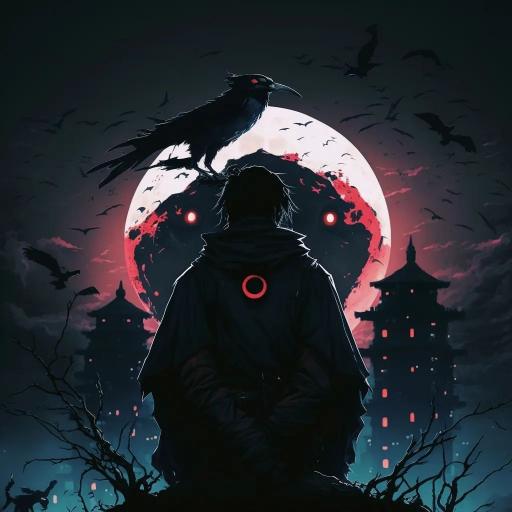 Raven Moon Silhouette - Related OpersCraft wallpaper