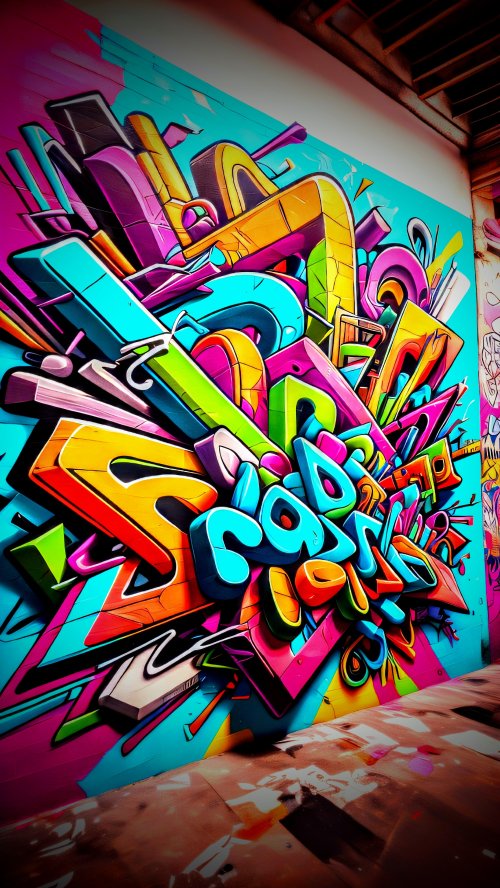 Vibrant 3D Graffiti Art - graffiti Wallpaper