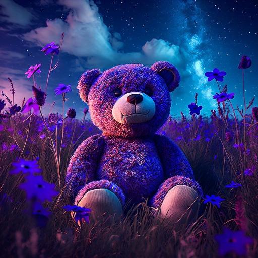 Cosmic Teddy Bear Meadow - Related OpersCraft wallpaper