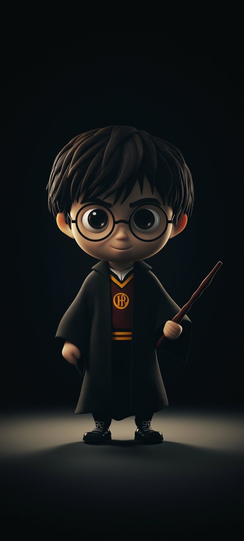 Illustrated Harry Potter Wallpaper - cartoon Wallpaper