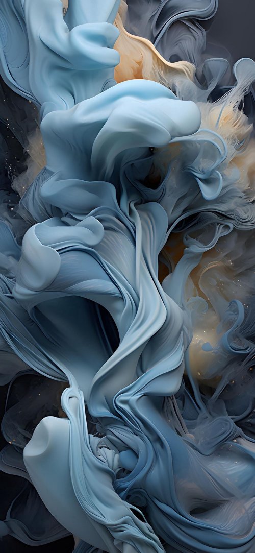 Abstract Blue Silk Flow - Related StockWalls wallpaper