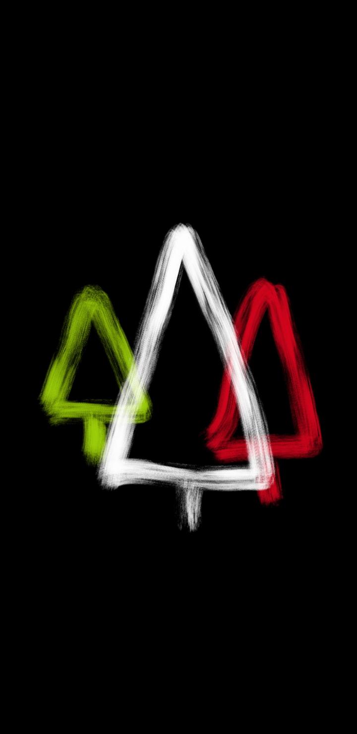 Abstract Christmas Trees