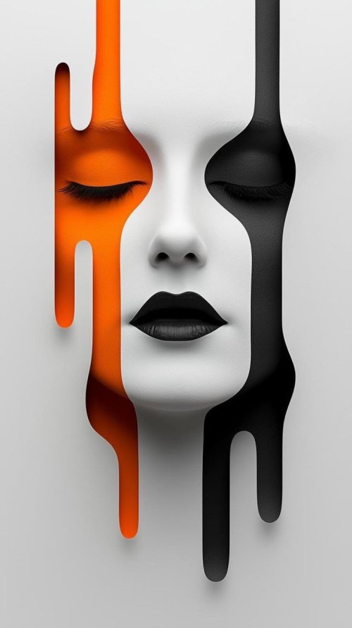Abstract Face Color Blocks - Related StockWalls wallpaper